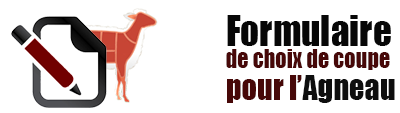 Formulaire de choix de coupe pour l'agneau